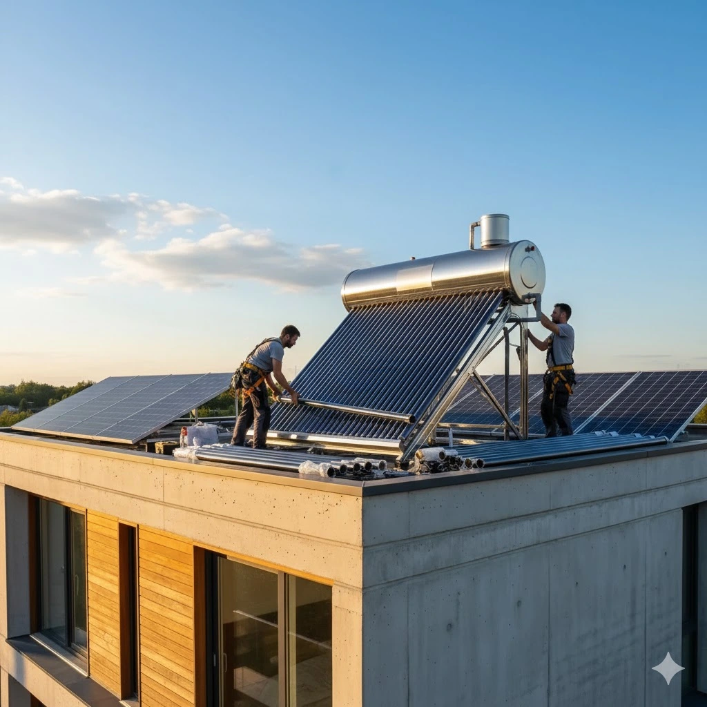 Toptan Vakum Tüplü Güneş Enerji Sistemi Fabrika Depo